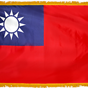 Taiwan Flag w/ Pole Hem & Fr