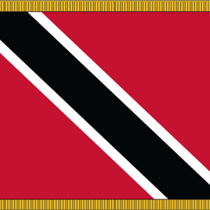 Trinidad & Tobago Flag w/ Pole Hem & Fr