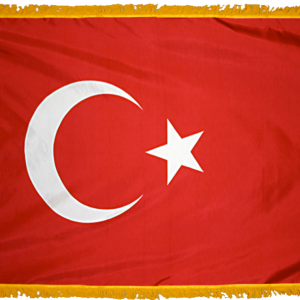 Turkey Flag w/ Pole Hem & Fr