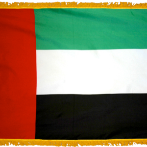 UAE Flag w/ Pole Hem & Fr