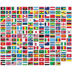 United Nations Set Flag