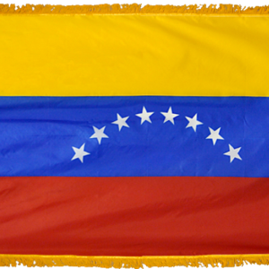 Venezuela No Seal Flag w/ Pole Hem & Fr