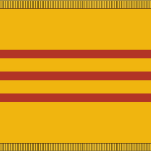 Vietnam (South) Flag w/ Pole Hem & Fr