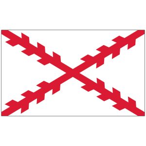 Spanish Cross Flag (Cross of Burgandy Flag)
