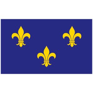 French Fleur-De-Lis Flag (Blue)