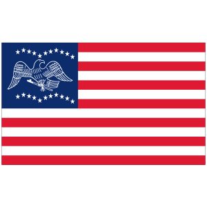General Frémont Flag (Correct White Canton Version)