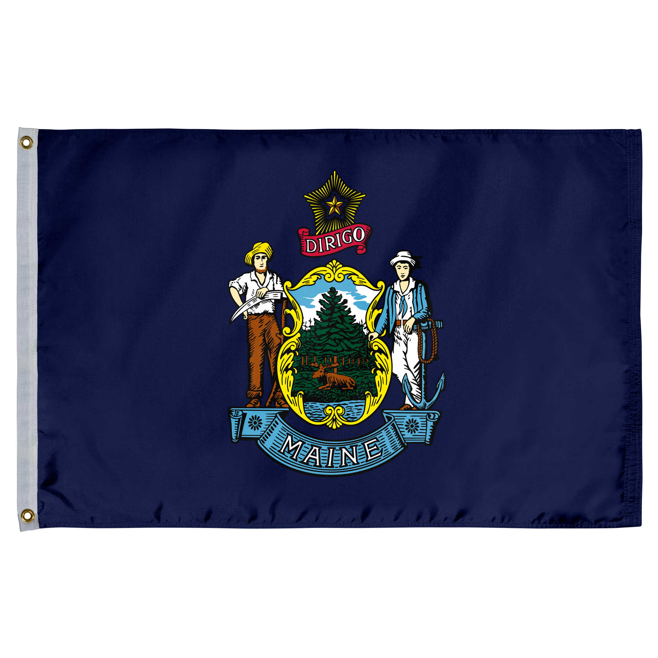 Maine Polyester Outdoor Flag