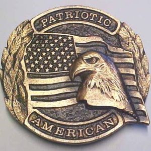 Patriotic American Bronze Grave Marker