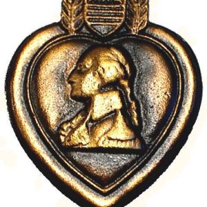 Purple Heart Bronze Grave Marker