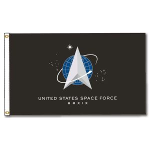 Nylon U.S. Space Force Outdoor Flag - Modern Delta Emblem Design