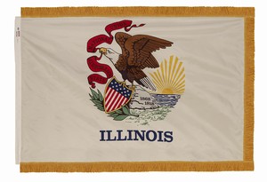 Illinois Indoor Flag