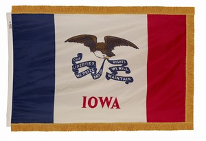 Indoor Iowa Flag 