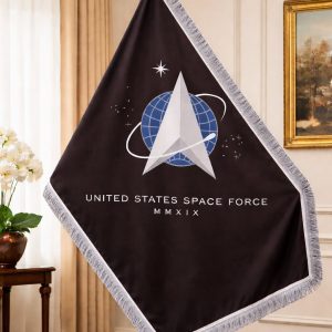 U.S. Space Force Indoor Flag - Modern Delta Emblem Design