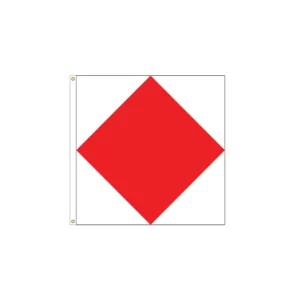 F - Foxtrot Flag - Size 3