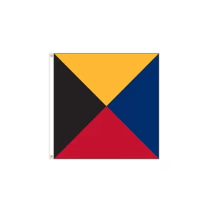 Z - Zulu Flag - Size 3