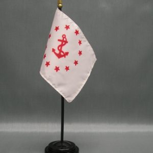 Rear Commodore – Yacht Club Officer Desk Flag (4" x 6")