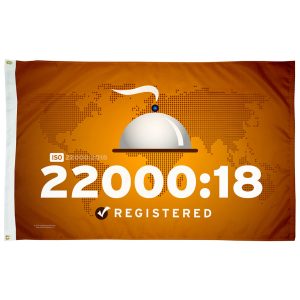 Double Sided ISO 22000:18 Flag