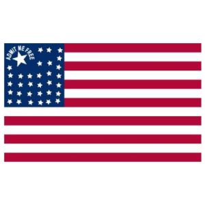Admit Me Free Flag