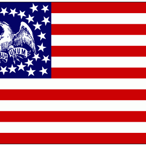 E Pluribus Unum Flag (34 Star Flag Union Support Flag)