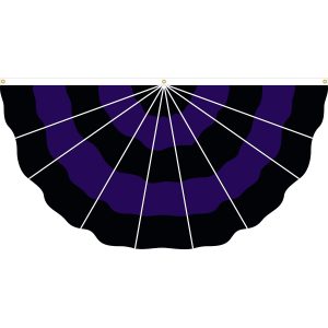 Purple & Black Mourning Fan