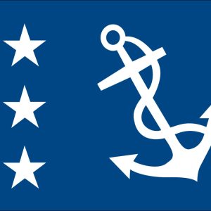 12" x 18" Past Commodore Officer Flag