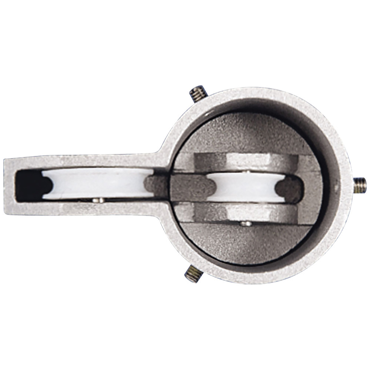 IH-1 Internal Halyard Cap Style Stationary Single Pulley Truck - Image 3