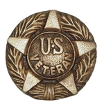 3" U.S. Veteran Bronze Medallion